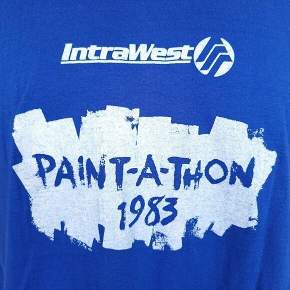 Paint A Thon T Shirt Vintage 80s 1983 Brothers Development Made In USA Medium - Picture 2 of 7